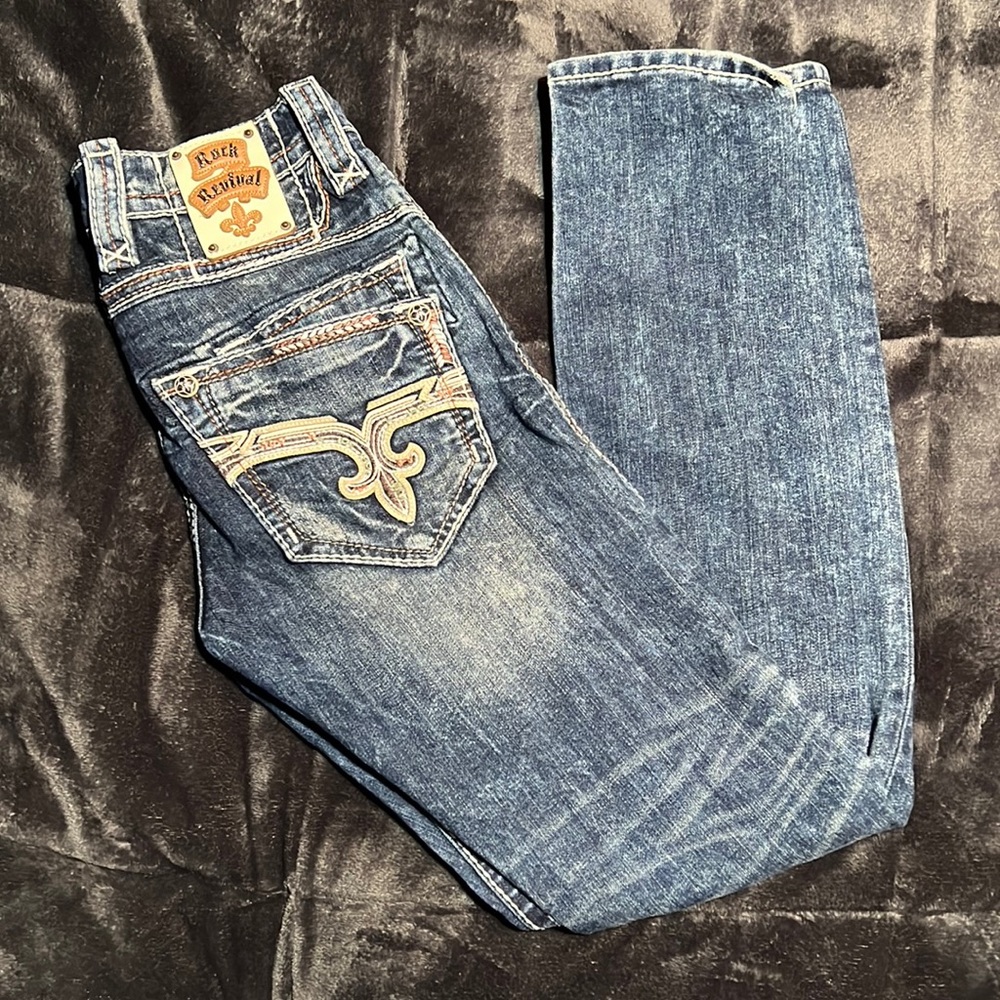 Mens Rock Revival Jeans